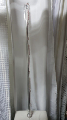 Extendable Chromed Aluminum Shower Pole 1.20 to 1.80m 3