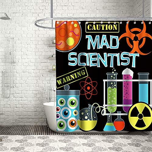 Final Friday Mad Scientist Cortinas De Chuveiro Tema De Labo 1