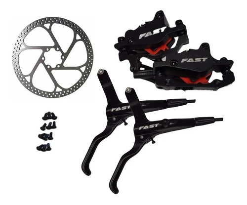 Fast Hydraulic Disc Brake Kit for MTB Bicycles - Works! 0