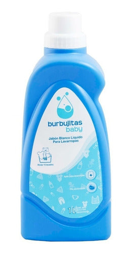 Burbujitas Baby White Liquid Soap for Newborns 1 Liter 0