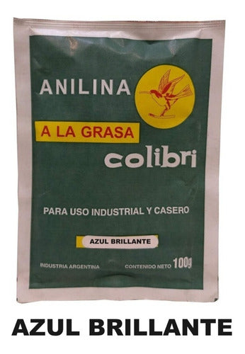 Anilina A La Grasa Colibri X 100 Grs Azul Brillante 1