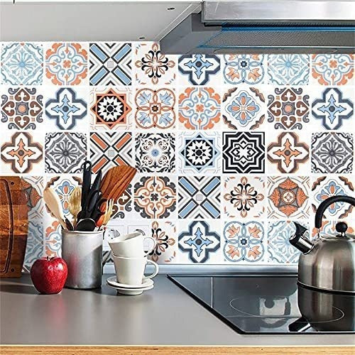 Papel Vinilo Decorativo Autoadhesivo 0.40x3m/azulejos Vintag 1