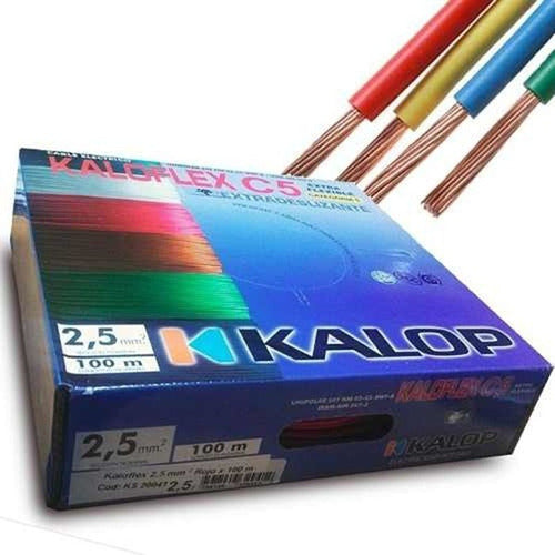 Kalop Normalized 4mm Unipolar Cable 15mts Pack of 3 Rolls 0