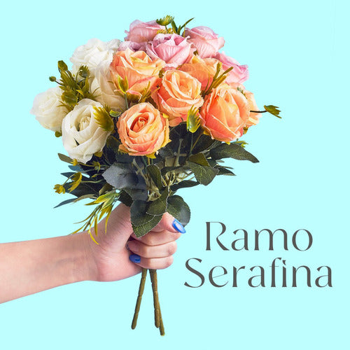 Serafina Rose Bouquet - Artificial Flowers Decoration 27