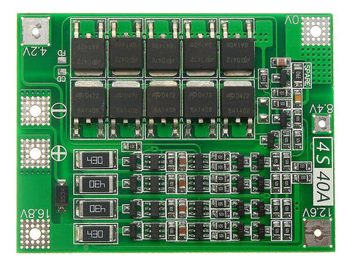 Modulo Carga Desc 40a 4s Litio 18650 Serie 14.8v  15v Emn 0