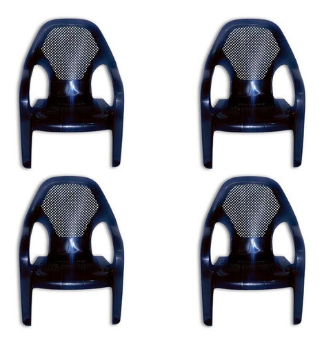 Mascardi Dream Set of 4 Black Chairs 0