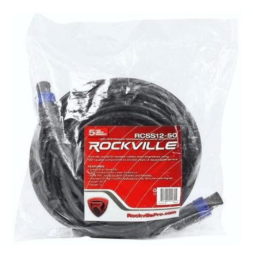 Rockville Rcss1250 50 12 Awg Speakon Para Cable De Altavoz S 2