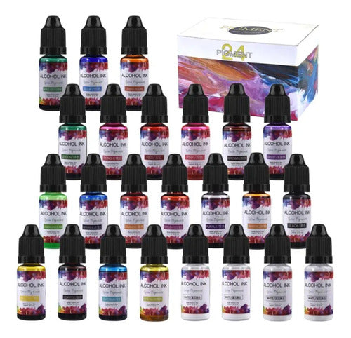 Doctor Obra Alcohol Inks Set 26 Units Full Colors 10 ML 0