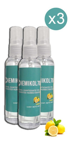 Chemikol70 Hand Sanitizer Lemon Scent X 3u 0