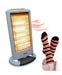 Alpaca Electric Halogen Heater 4 Flames 1600W Oscillating 0