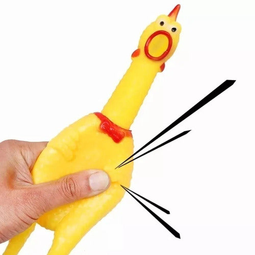 PF Chicken Toy for Dogs - 16 cm Squeaky Hen 3