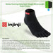 Injinji Sport Weight Micro Length Running Toe Socks Black 2
