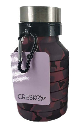Foldable Silicone Bottle with Keychain by Cresko Casa Valente 10