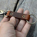 Jjnusa Genuine Leather Keychain Walnut Leather Key 2