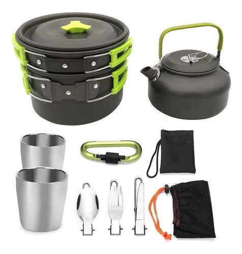 21import Camping Cooking Set with Foldable Utensils 0