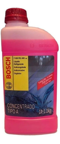 Liquido Refrigerante Bosch Concentrado Rojo + Agua Destilada 1