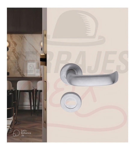 Grupo Avino Premium Atenas Aluminum Interior Door Handle Set 4