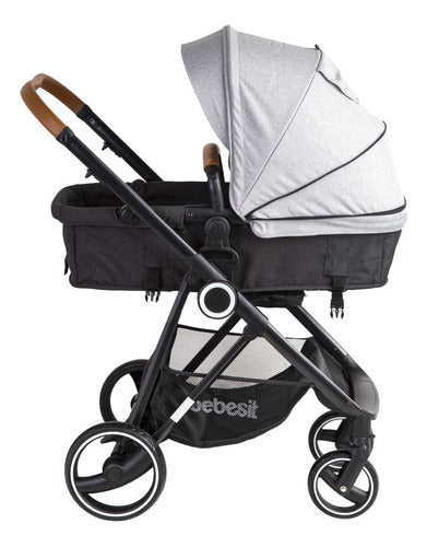 Bebesit Coche Travel System Bebesit Deluxe Gris 2