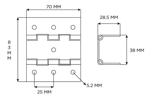 Penn Elcom Double Hinge Medium Rack Anvil P81570Z 1