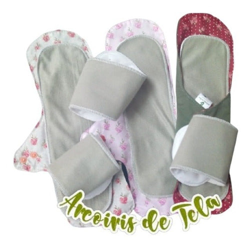 Pack of 3 Eco-Friendly Postpartum Cloth Pads, Dry Sec 0