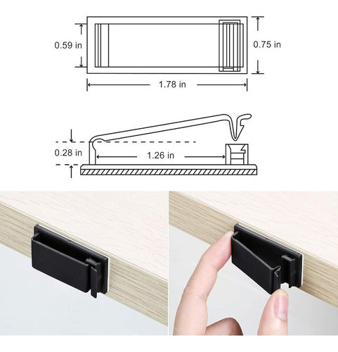 Organizador De Cables Ethernet, Abrazaderas De Gestión De Ca 1