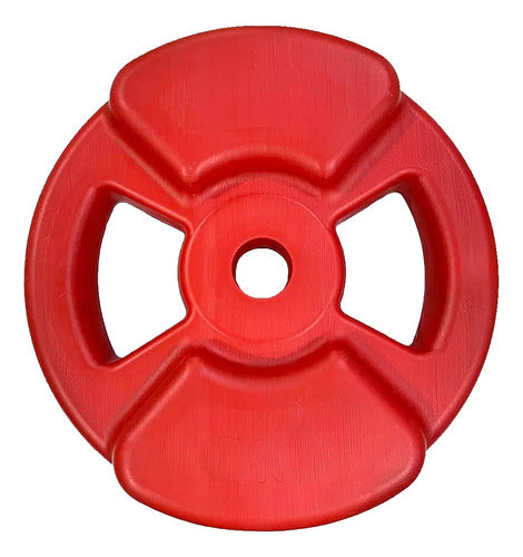 4 PVC Discs 2.5kg Body Weights with 30mm Grip Gym Set 3