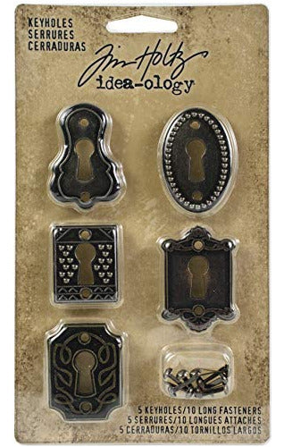 Tim Holtz Idea-Ology Long Metal Keys with Brads 0