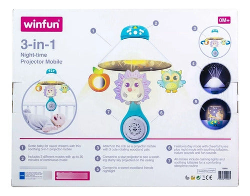 3-in-1 Baby Crib Mobile Projector by Winfun Code 720005 3