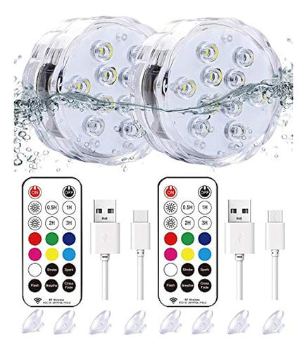 Qoolife Luces Led Sumergibles Magnéticas Recargables - 3.3 0