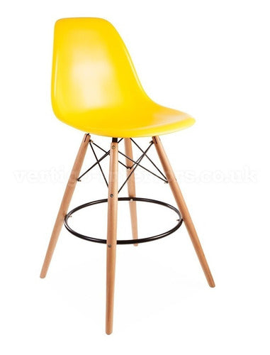 Tushop Taburete Eames Amarillo - Silla Butaca Alta - Varios Colores 0