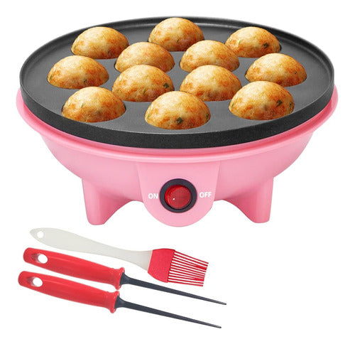 Hehogogo Fabricante Eléctrico De Takoyaki Con Herramientas D 0