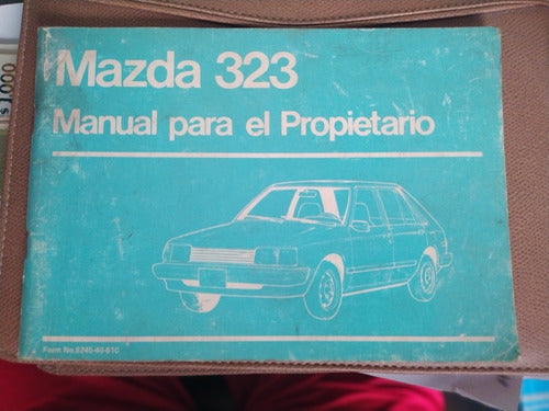 Manual Mazda 323 Año 1980 En Español Impreso Original 0