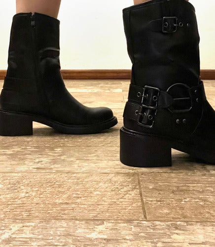 Celina Boots with Buckle Sizes 37, 38, and 39 - High and Low 1