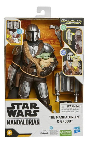 Muñeco Star Wars The Mandalorian & Grogu Con Sonido Hasbro 1