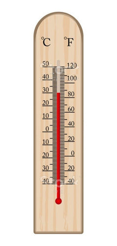 Pirotech Termómetro De Ambientes Interior Base Madera -40º A 50º 0
