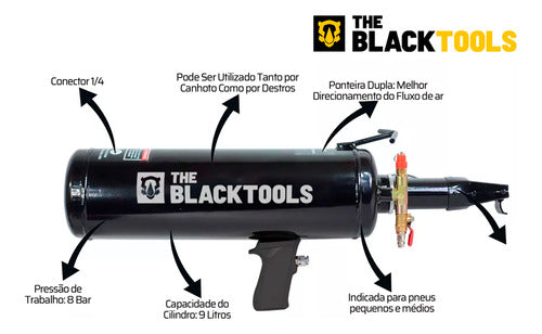 Assentador De Talão Profissional Tipo Bazooka 9 Litros 1