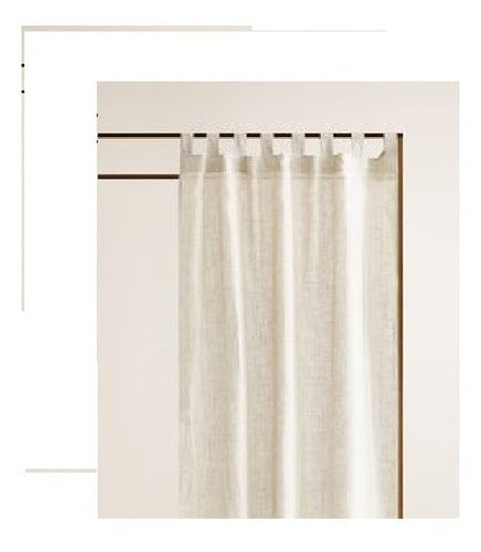 Tussor Curtain Cream 2.10m H x 1.40m W 0