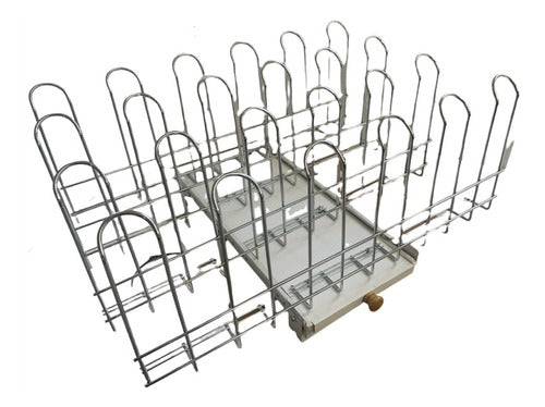 Fark White/Chrome Shoe Rack for 12 Pairs – Wardrobe Interior 1