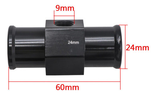 2 Adaptador De Medidor De Temperatura Da Água Conector De 1