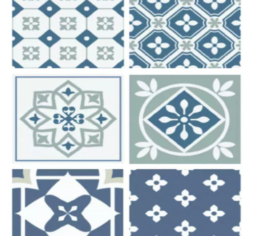 Azulejo Autoadhesivo Celeste X6u 15x15cm Muresco Wallsticker 0