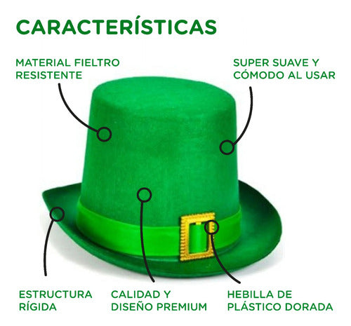 Pack of 10 Green St. Patrick's Day Irish Galera Hats Costume Party Favor 4