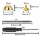 YORANYO 20 Screw Sets, Gold Studs & Tool for Leather 1