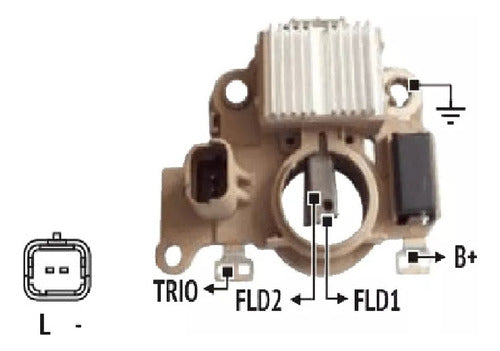 Regulador Voltaje Compatible Con Mitsubishi Renault Clio 1.5 1