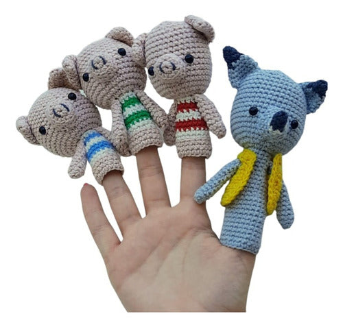 Amigurumi Finger Puppets - The Three Little Pigs 0