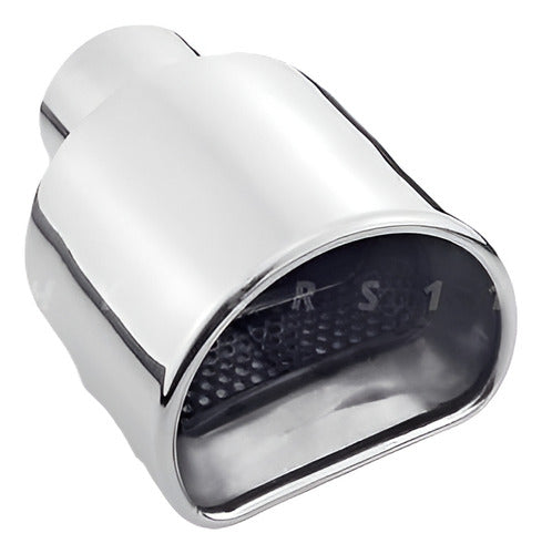 Stainless Steel Exhaust Tip 2.25" 58mm ID Resonated Straight Cut 0