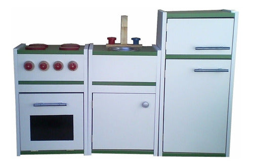 Set De Cocina Infantil (pileta, Cocina Y Heladera 0