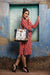 Myra Bag S1456 Bolsa De Lona Y Piel De Vaca Abstracta 1