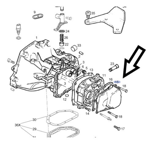 Chevrolet Original Transmission Cover for Corsa 3C 3