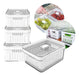 Kit 4 Organizadores Geladeira Clear Fresh 2,8 Conjunto Tampa 0