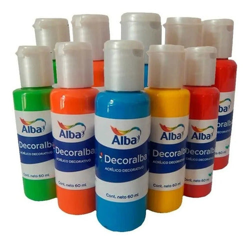 Set Pintura Acrílica 60ml Alba Pack 12 Unidades 0